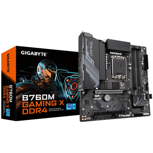 GIGABYTE B760M GAMING X DDR4 13th and 12th Gen Intel mATX Motherboard