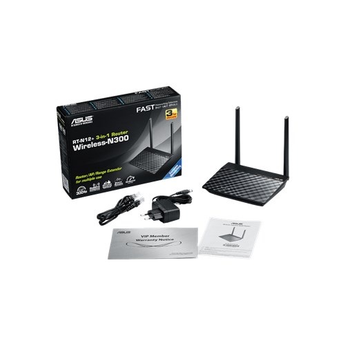 Asus RT-N12 3-in-1 Router  AP  Range Extender Router